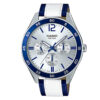 mtp-e310l-2av casio bicolor fashion leather band analog men's Gift watch