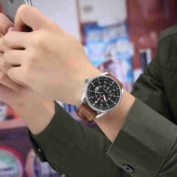 Navy Force Sporty Analog Black Dial Wrist Watch - Image 5