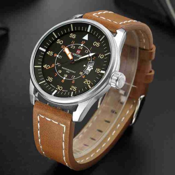 Navy Force Sporty Analog Black Dial Wrist Watch - Image 2