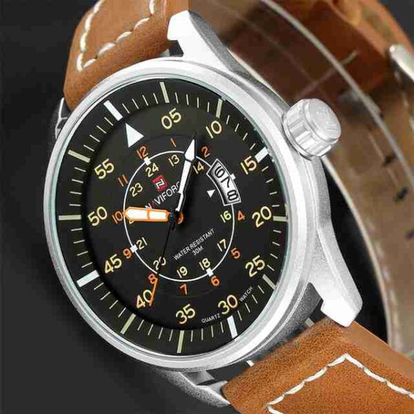 Navy Force Sporty Analog Black Dial Wrist Watch - Image 3