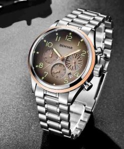 Benyar Executive Edition Brown Dial Chronograph Watch - Image 5