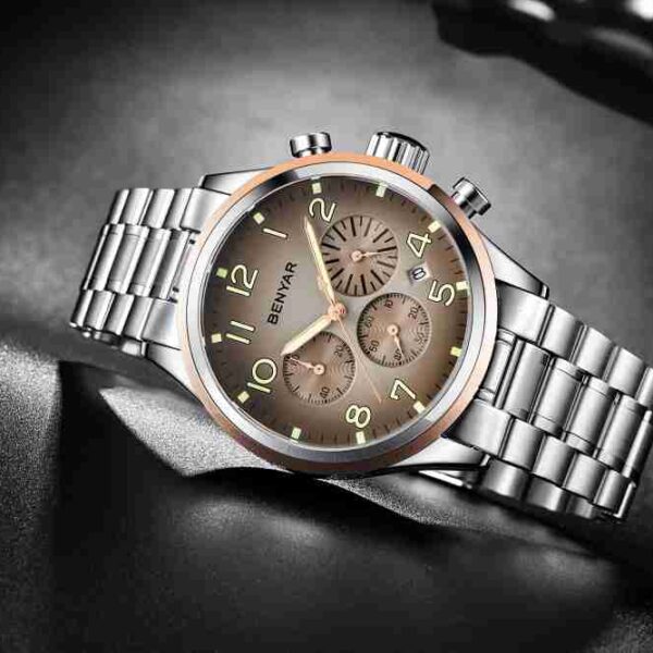 Benyar Executive Edition Brown Dial Chronograph Watch - Image 6