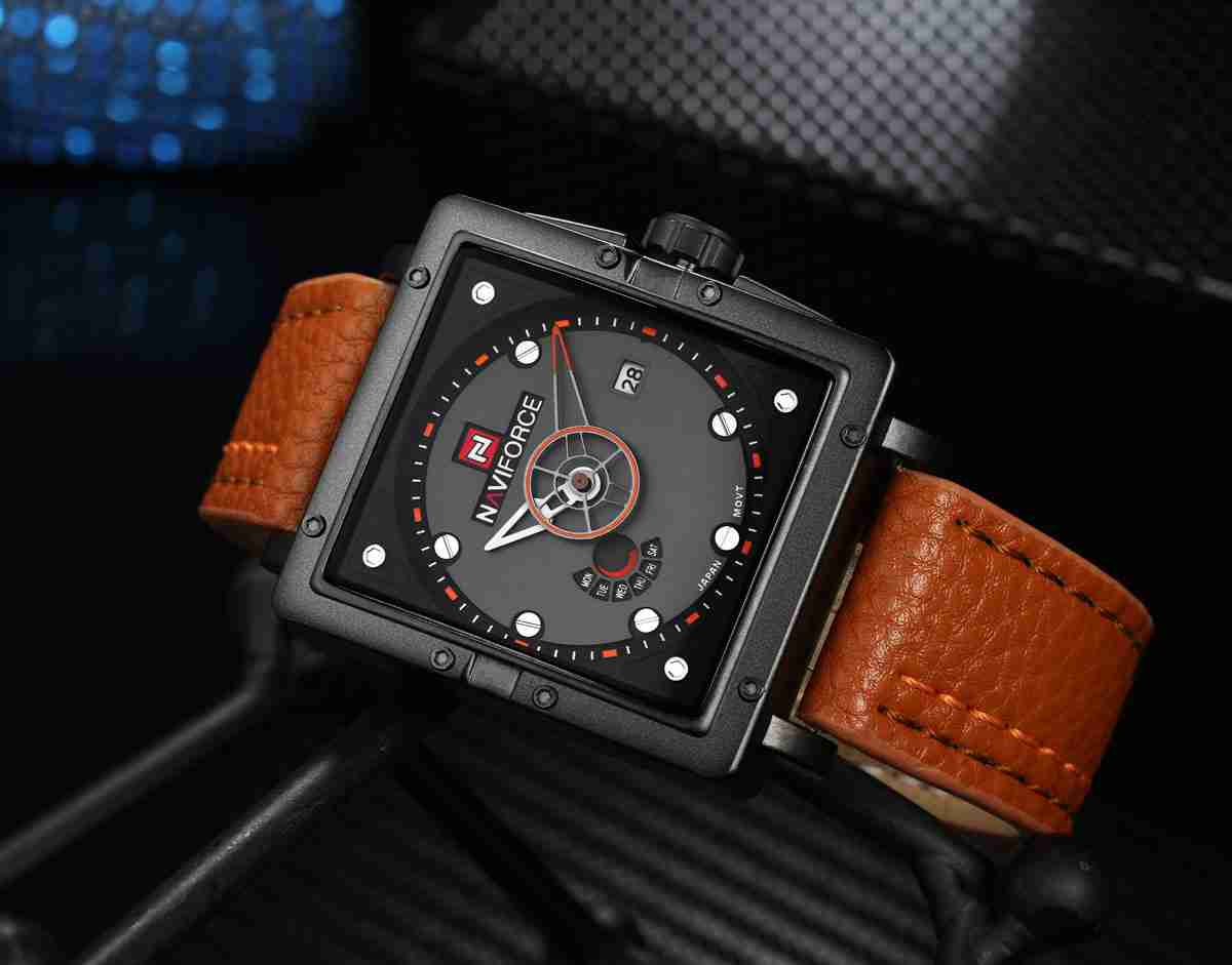 men's digital watch square shape