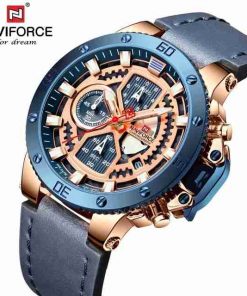 NAVIFORCE New Chronograph Blue Dial Stylish Wrist Watch - Image 4