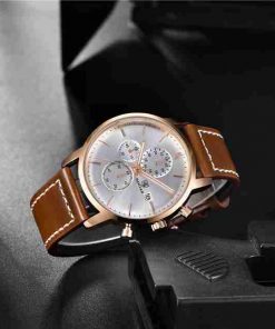 Benyar BY-5146M Silver Chronograph Dial Men’s Wrist Watch - Image 3