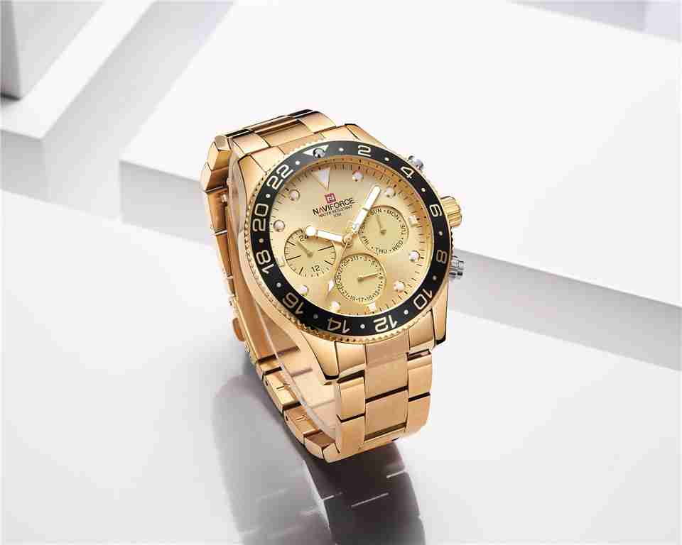 NF-9147 naviforce-golden-luxury-watch