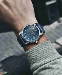 Benyar Bluish Leather Automatic Executive Wrist Watch - Image 6
