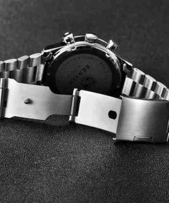 Benyar BY-5133M White Chronograph Dial Men’s Dress Watch - Image 3