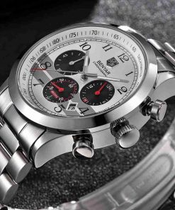 Benyar BY-5133M White Chronograph Dial Men’s Dress Watch - Image 2