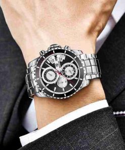 Benyar Black Dial Chronograph Exclusive Edition Wrist Watch - Image 2