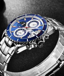 Benyar Chronograph Exclusive Edition Blue Dial Wrist Watch - Image 3