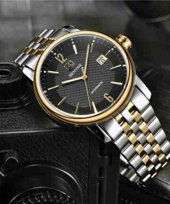Benyar Automatic Black Dial Stainless Steel Watch - Image 4