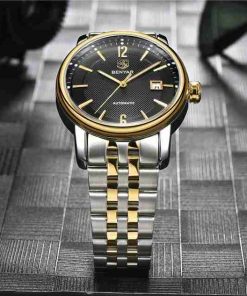 Benyar Automatic Black Dial Stainless Steel Watch - Image 5