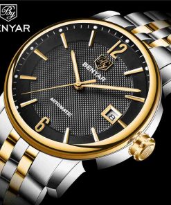 Benyar Automatic Black Dial Stainless Steel Watch - Image 2