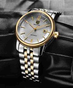 Benyar Two Tone Executive Automatic Chain Wrist Watch - Image 3