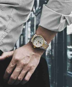 Benyar Two Tone Executive Automatic Chain Wrist Watch - Image 6