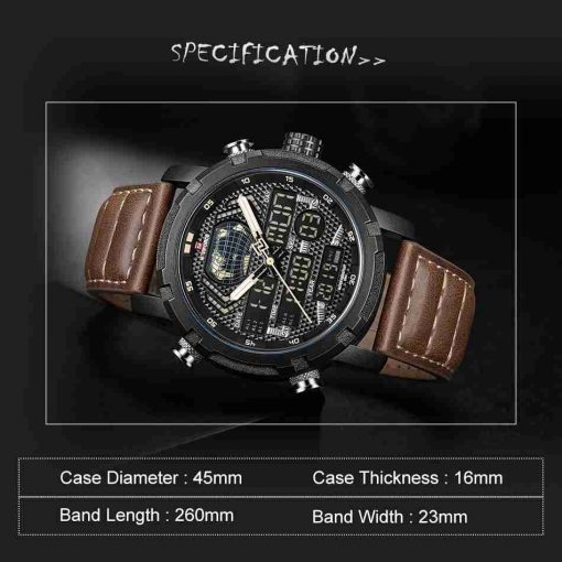 nf-9160-brown-leather-black-dial