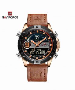 NaviForce 9146 Orange Color Analog & Digital Men's Watch