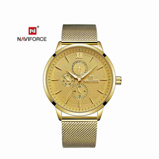 nf-3003-mesh-strap-chronograph-golden-wc