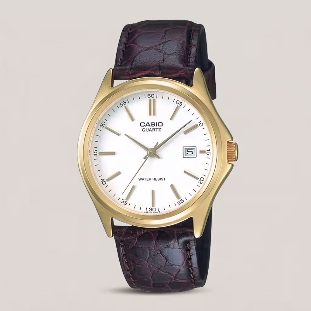 casio-mens-gold-tone-white-dial-brown-leather-date-watch.