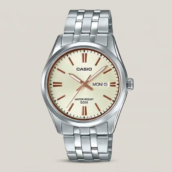 Casio MTP-1335D-9AV men's classic golden stainless steel wrist watch in Pakistan