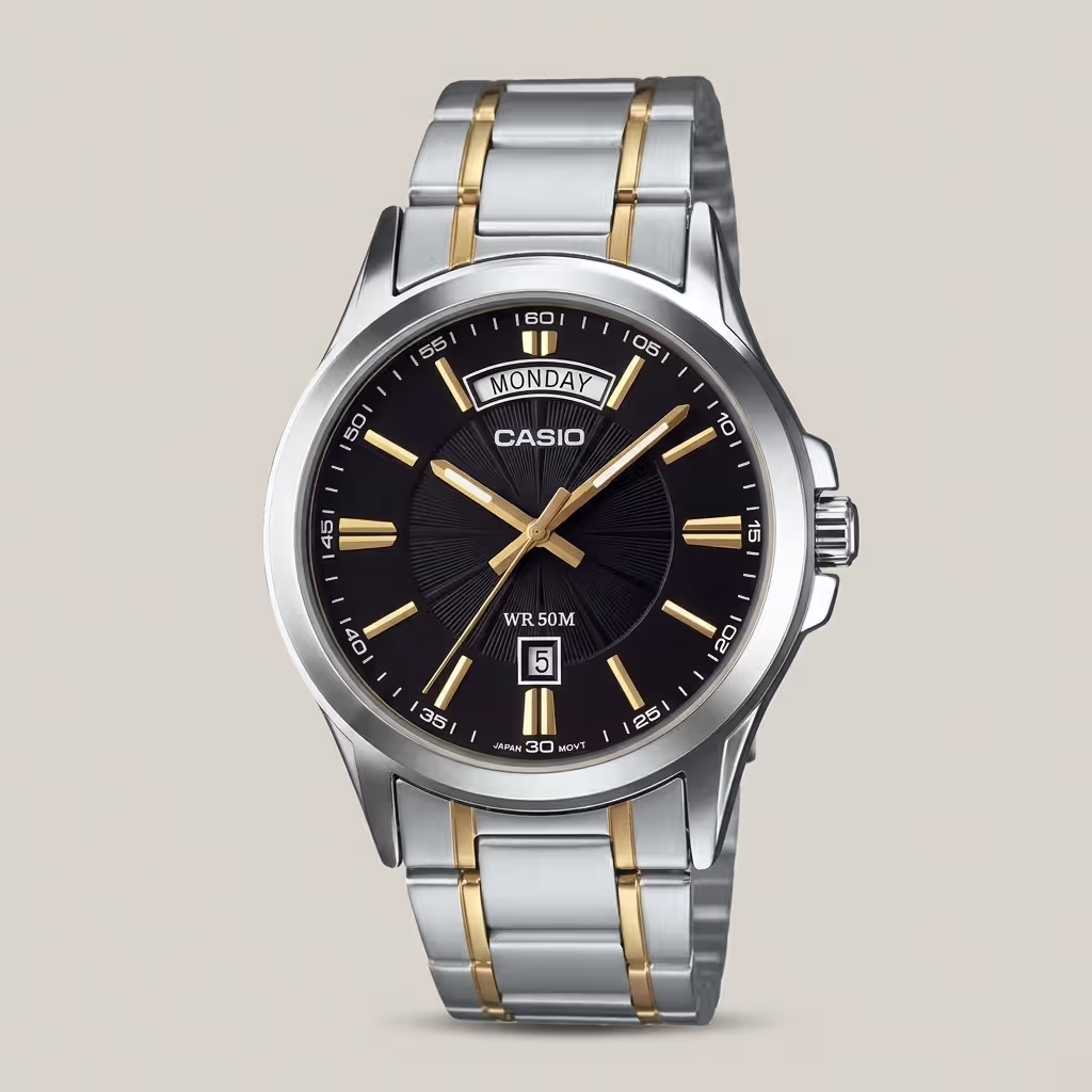 Casio MTP-1381G-1A – Two-Tone Stainless Steel Analog Men's Watch