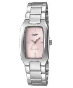 Casio LTP-1165A-4C Stylish Ladies Pink Square Dial Dress Watch
