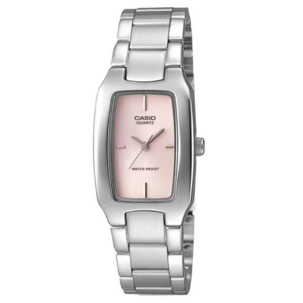 Casio LTP-1165A-4C Stylish Ladies Pink Square Dial Dress Watch