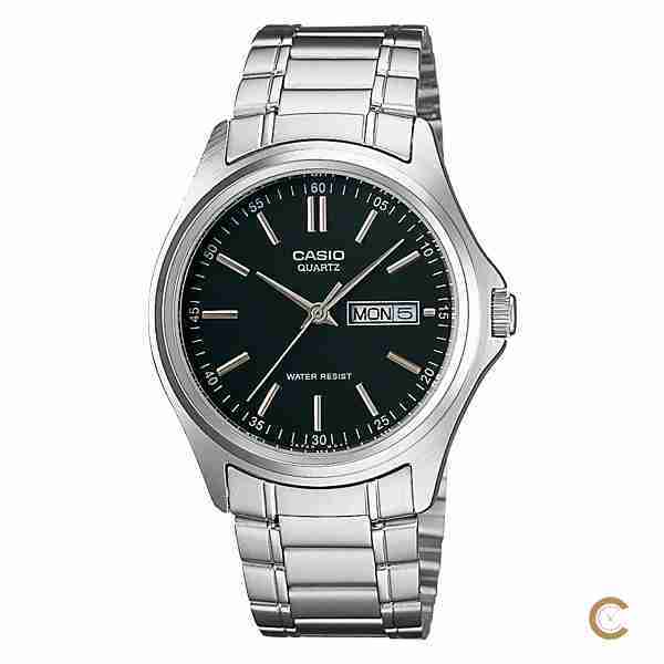 Casio MTP-1239D-1A Black \u0026 Silver 