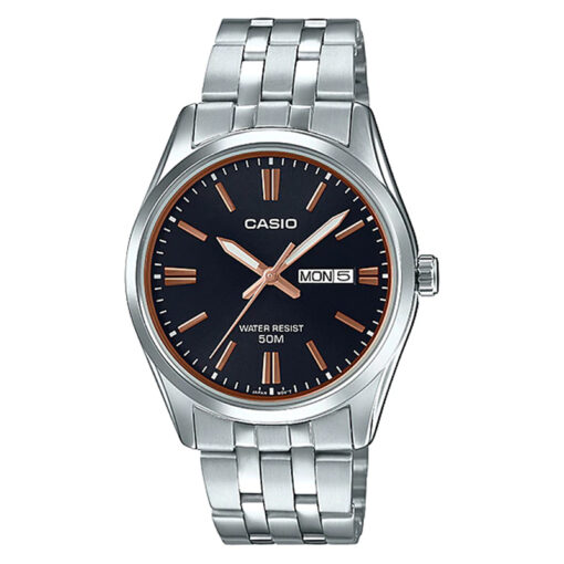 Casio MTP-1335D-1A2V men's classic black stainless steel wrist watch in Pakistan