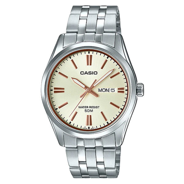Casio MTP-1335D-9AV men's classic golden stainless steel wrist watch in Pakistan