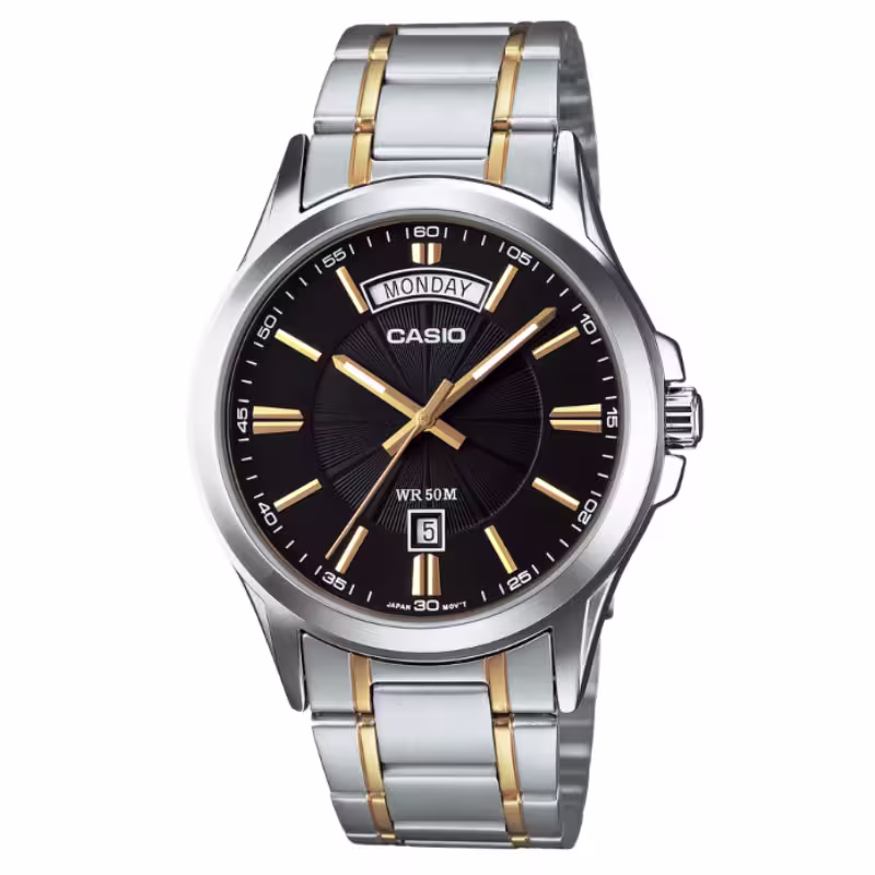 Casio MTP-1381G-1A – Two-Tone Stainless Steel Analog Men's Watch