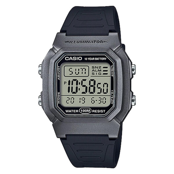 Casio W-800HM-7AV silver digital youth wrist watch in Pakistan with 10 years battery life