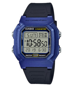 Casio W-800HM-2AV blue digital youth wrist watch in Pakistan with 10 years battery life