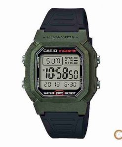 Casio W-800HM-3AV green digital youth wrist watch in Pakistan with 10 years battery life