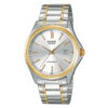 Casio MTP-1183G-7a Two tone Stainless Steel Chain With Silver Dial Analog Men's Wrist Watch