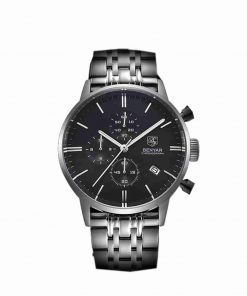 benyar-BY-2720-black-dial-silver-chain