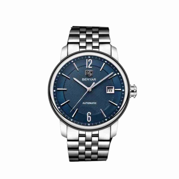 benyar-by-5144-silver-blue-automatic-chain