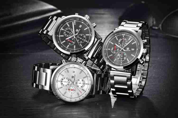 Benyar Executive Silver Stainless Steel Wrist Watch - WatchCentre.PK