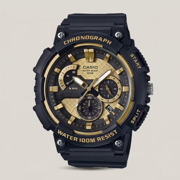 mcw-200-9a casio retrograde chronograph youth series resin band watch