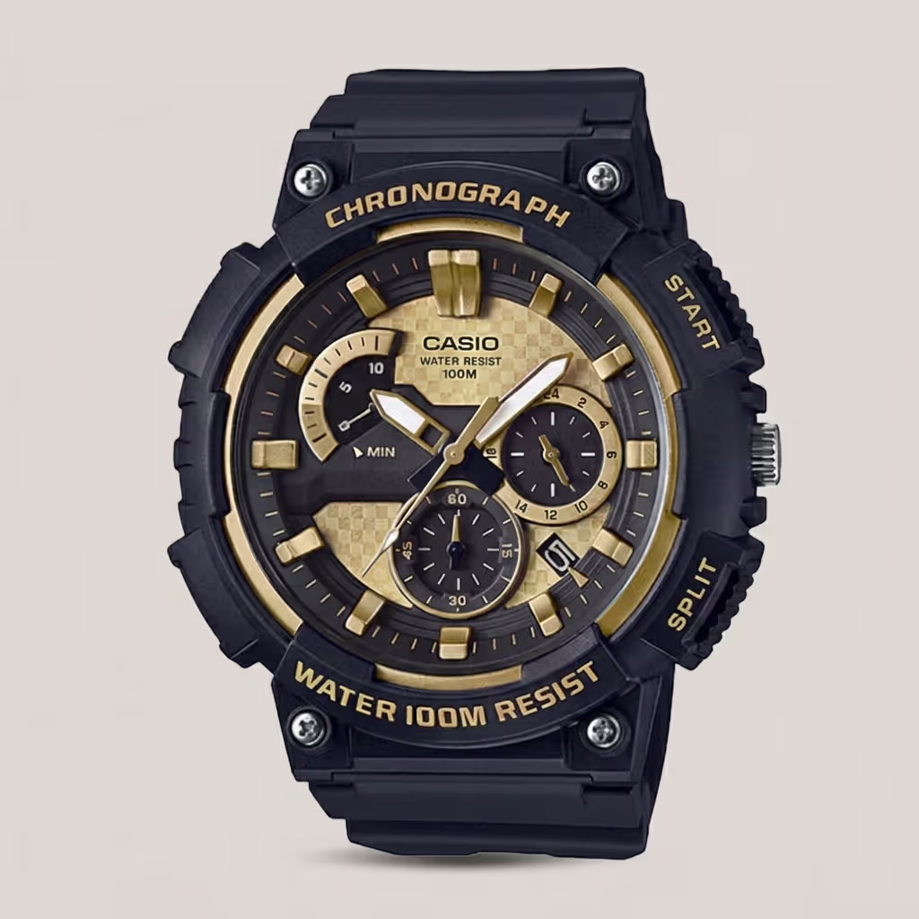 mcw-200-9a casio retrograde chronograph youth series resin band watch