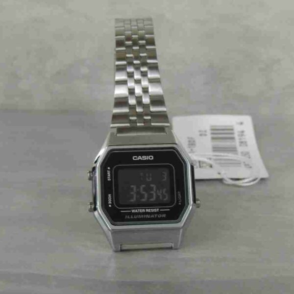 Casio Vintage LA-680WA-1B Silver Chain Female Watch - Image 4