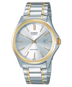 Casio MTP-1183G-7AV Two Tone Chain Silver Dial Dress Watch