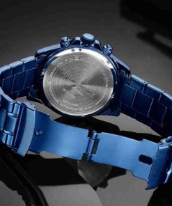 NaviForce Blue Stainless Steel Chronograph Gift Watch - Image 2