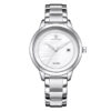 NaviForce NF5008 silver stainless steel white analog dial ladies wrist watch