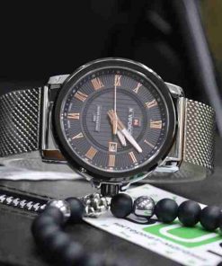 NaviForce Black Dial Mesh Strap Men's Analog Watch - Image 3