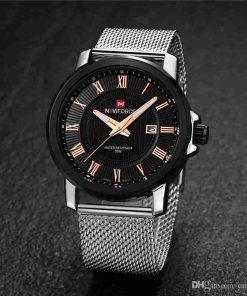 NaviForce Black Dial Mesh Strap Men's Analog Watch - Image 2