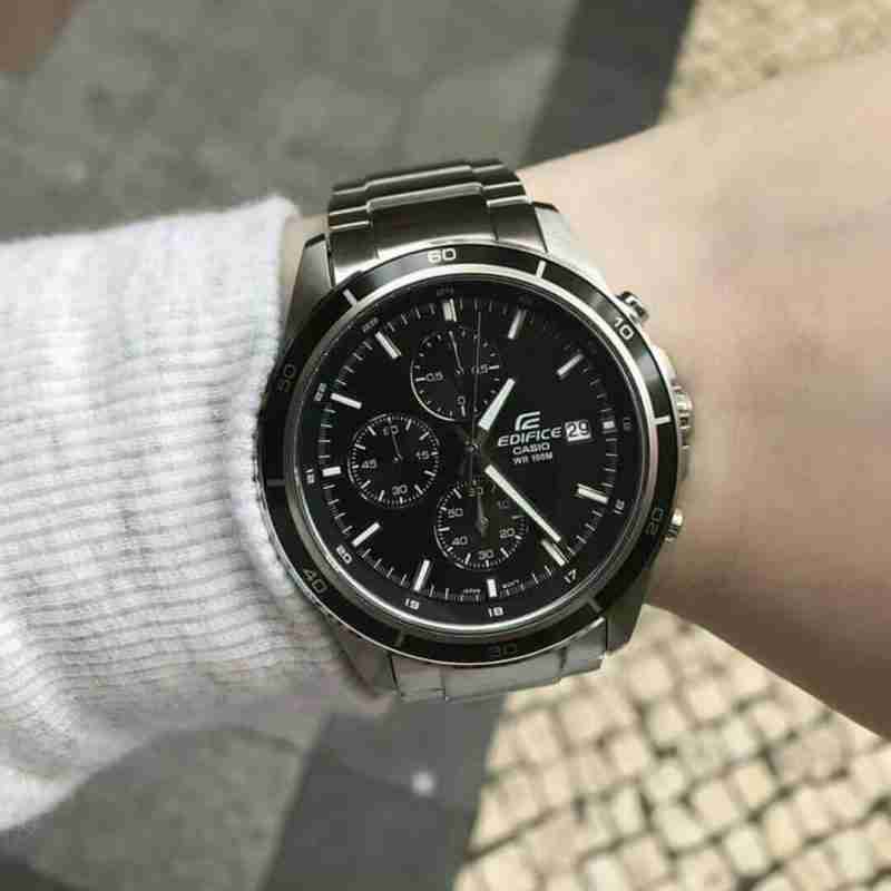 Casio Edifice Efr 527d 1av Black Dial Chronograph Wrist Watch Watchcentre Pk