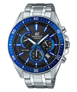 Casio-Edifice-EFR-552D-1A2 silver stainless steel stylish multi color dial men's chronograph wrist watch