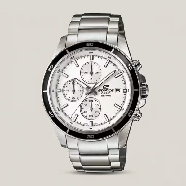 Casio Edifice EFR-526D-7AV White Dial Chronograph Wrist Watch